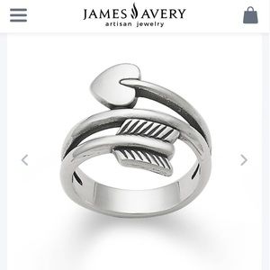 Arrow & Heart James Avery Sterling Silver Ring